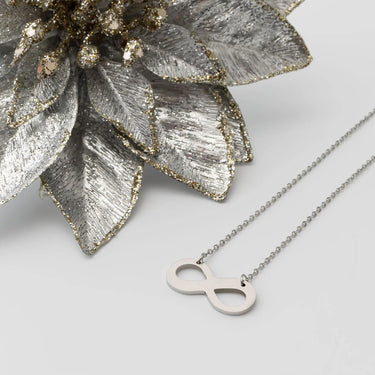 Stainless Steel Blank Infinity Necklace / SBB0039