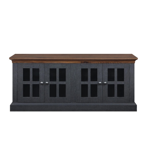 Canton 60in Low Profile Black TV Stand | Whalen Furniture