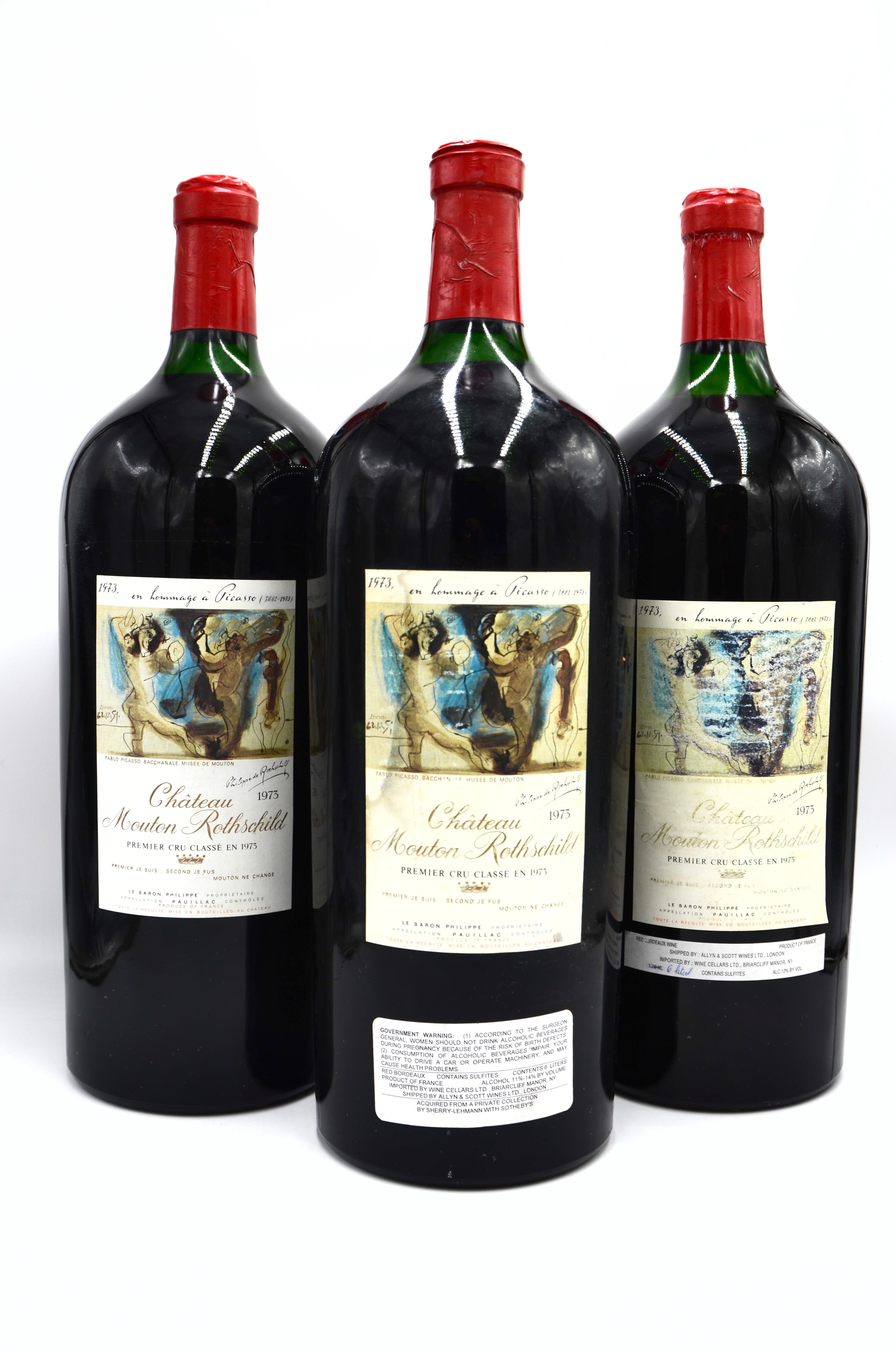 1973 Chateau Mouton Rothschild Pauillac (6-liter) – Wine
