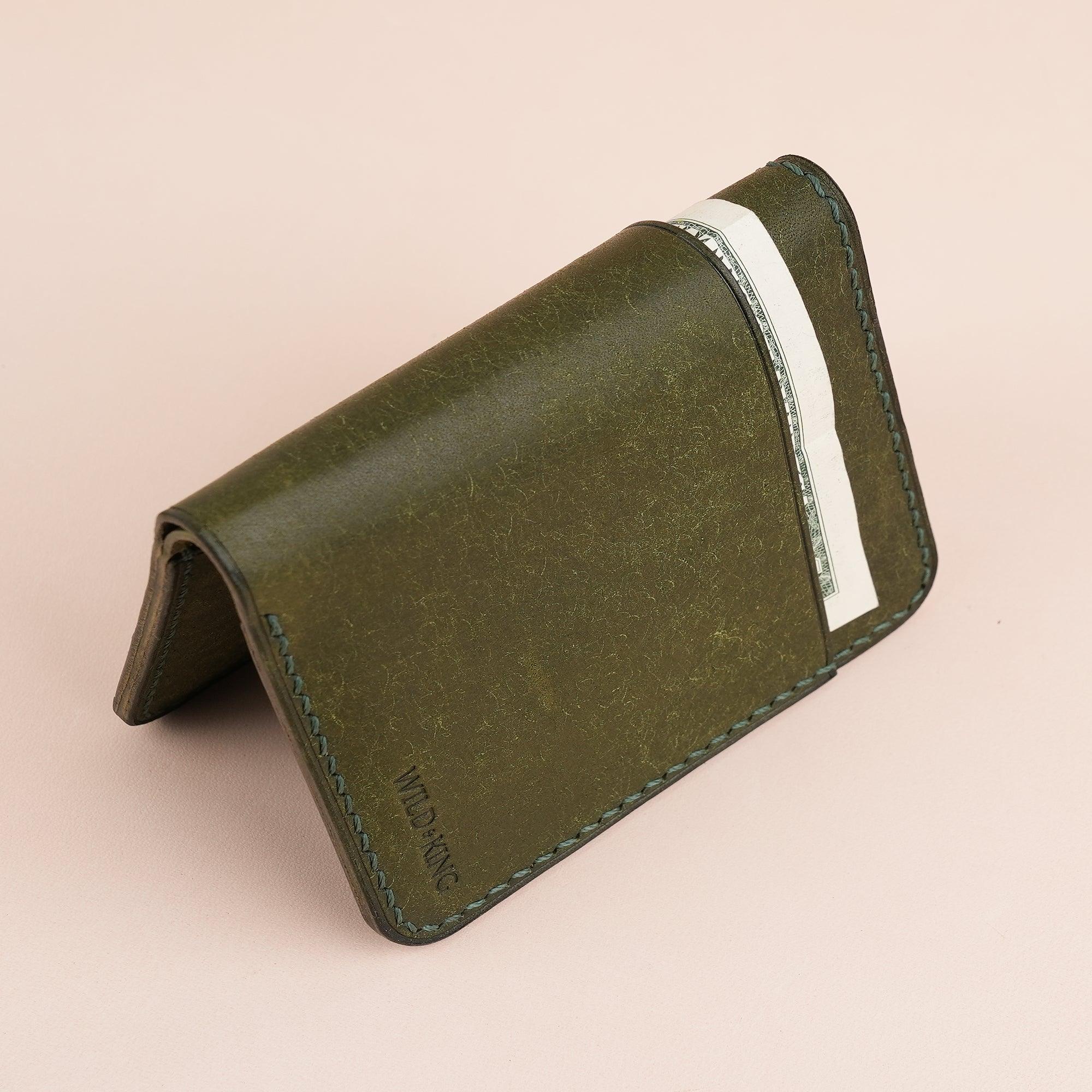 Olive Pueblo Leather Dualfold Wallet