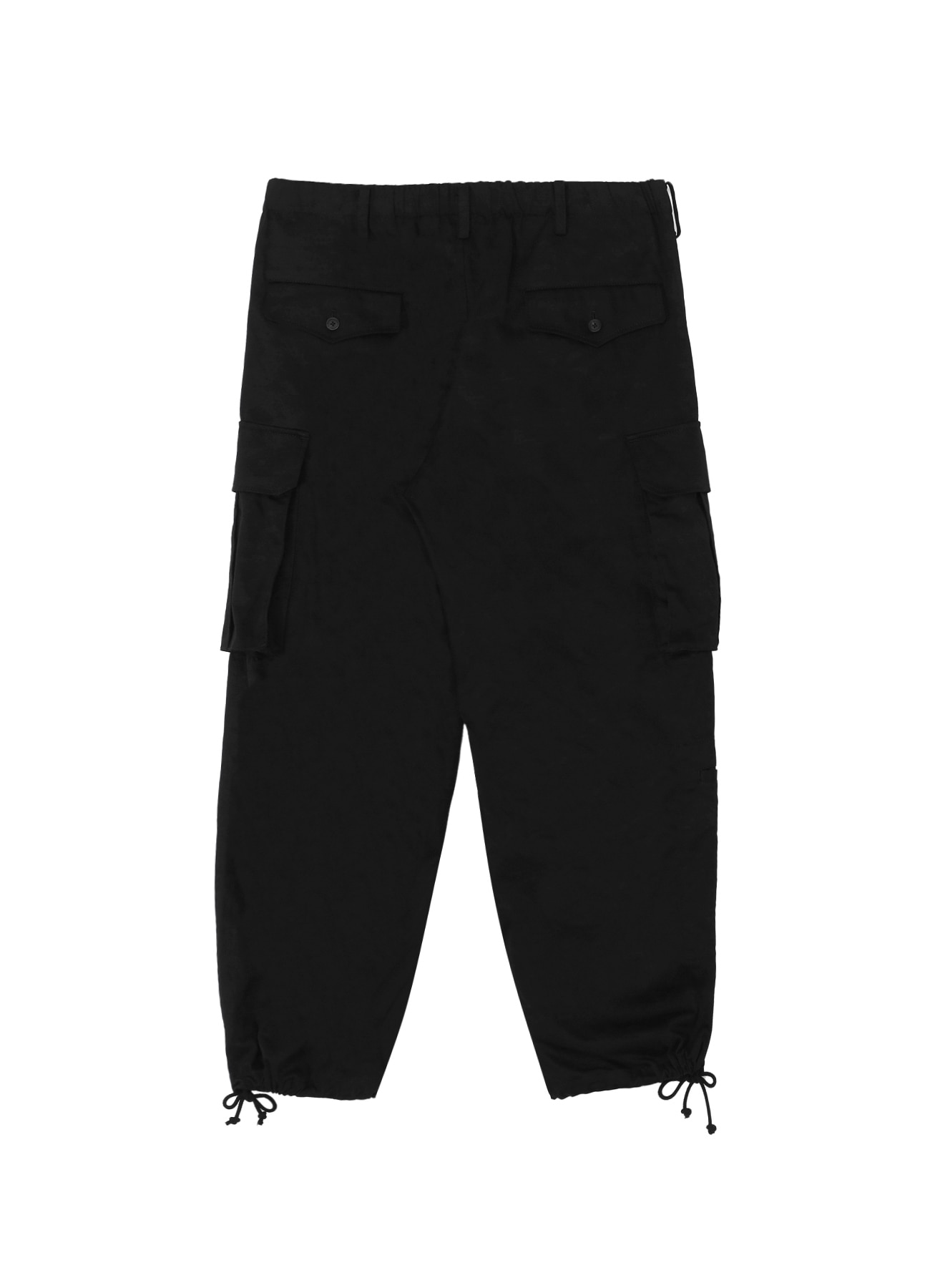Cotton Chino Cargo Pants (Black)(FREE SIZE black): YOHJI YAMAMOTO