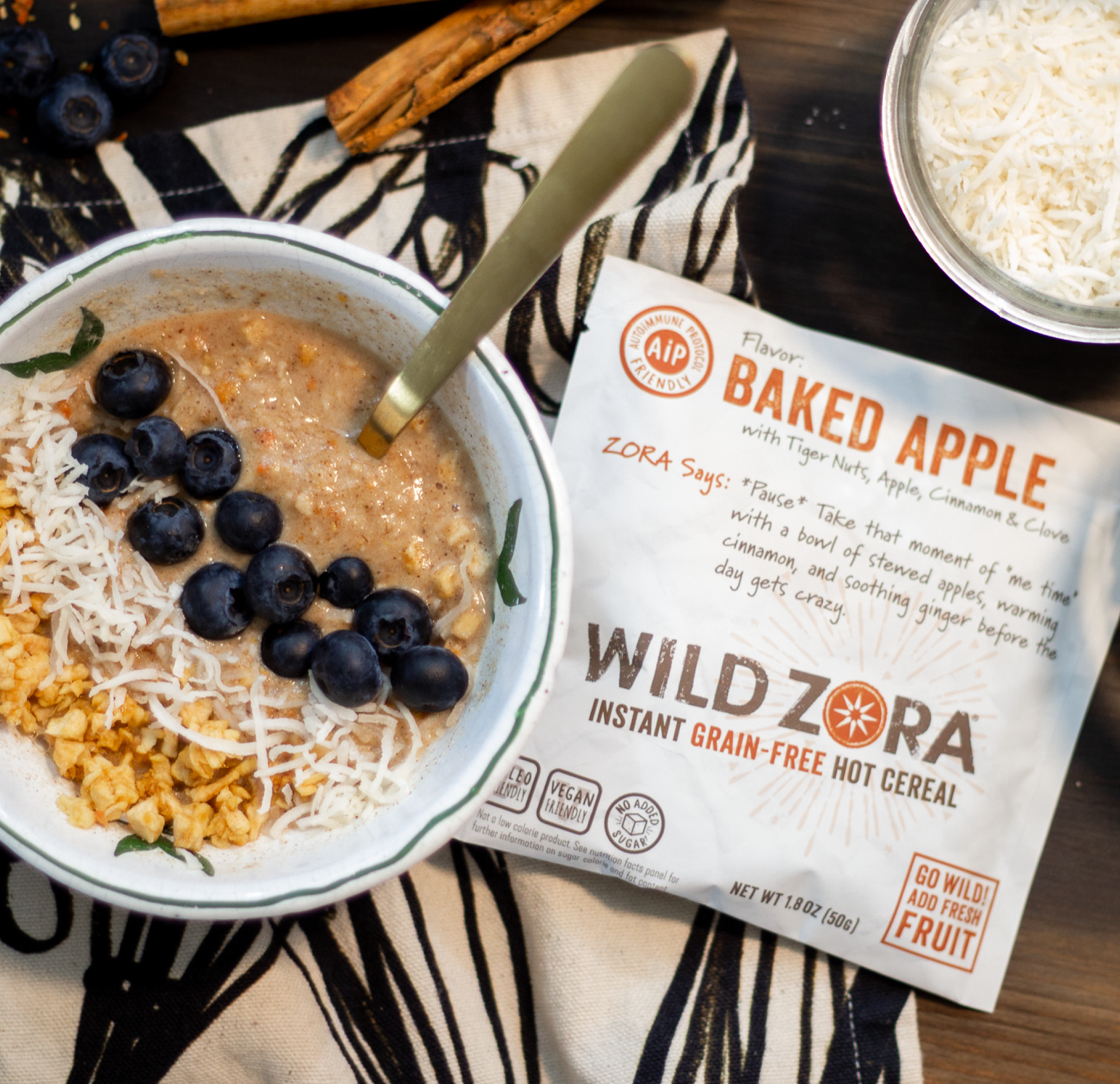 Instant Cereal - AIP Baked Apple with Tiger Nuts, Apple, Cinnamon