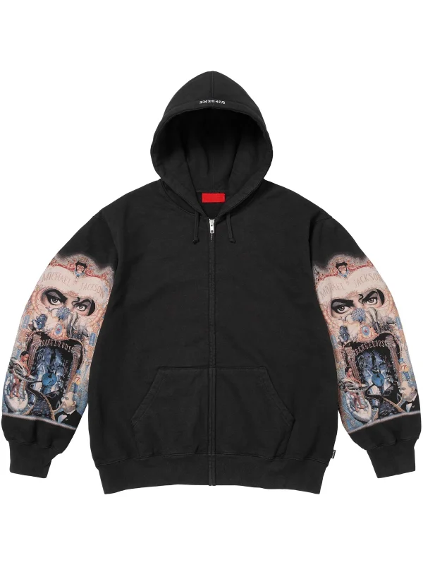 Michael Jackson Supreme Hoodie | Dangerous Zip Up Hoodie