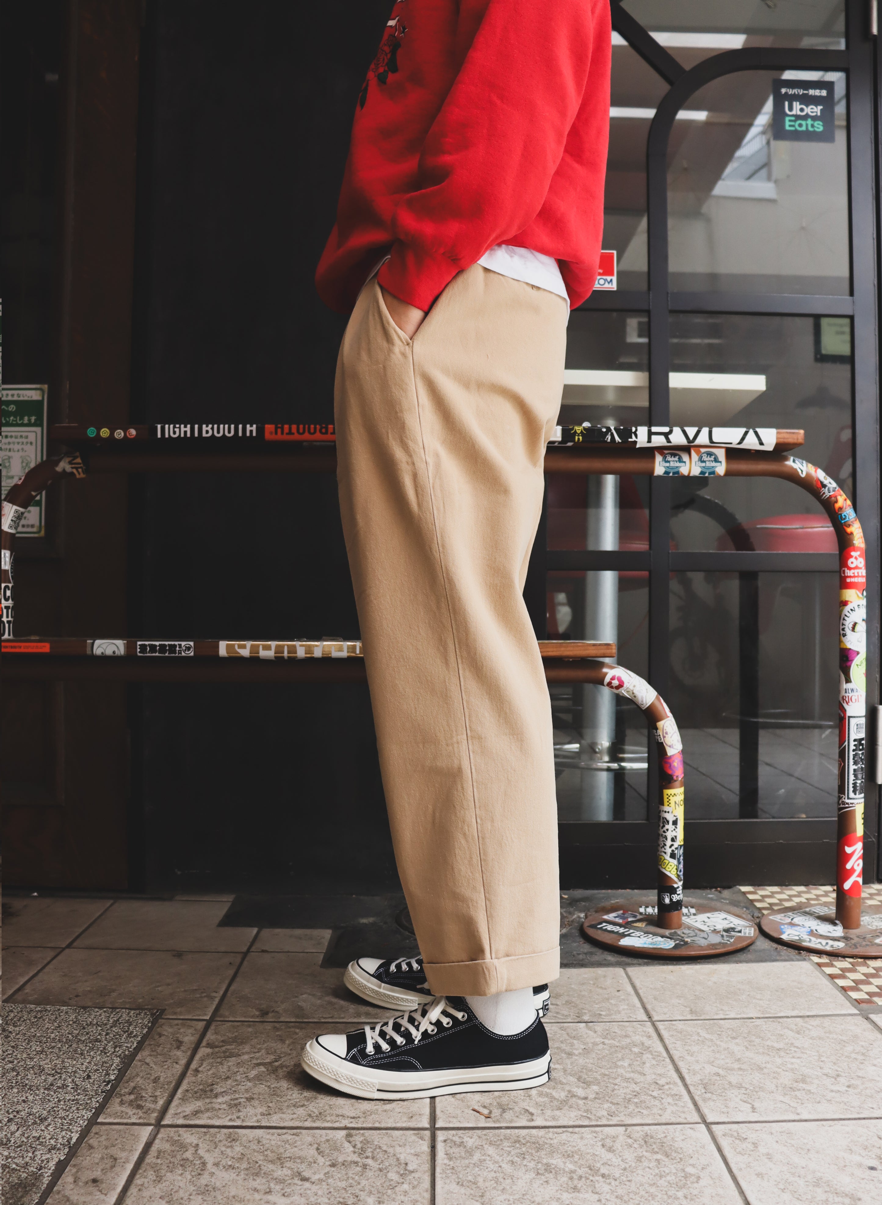 WOODBLOCK 2TUCK CHINO TROUSERS (WB-CL-001)