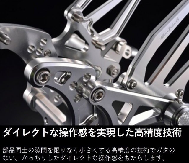 Z900RS (17-25)バックステップキット (オールブラック/オールシルバー