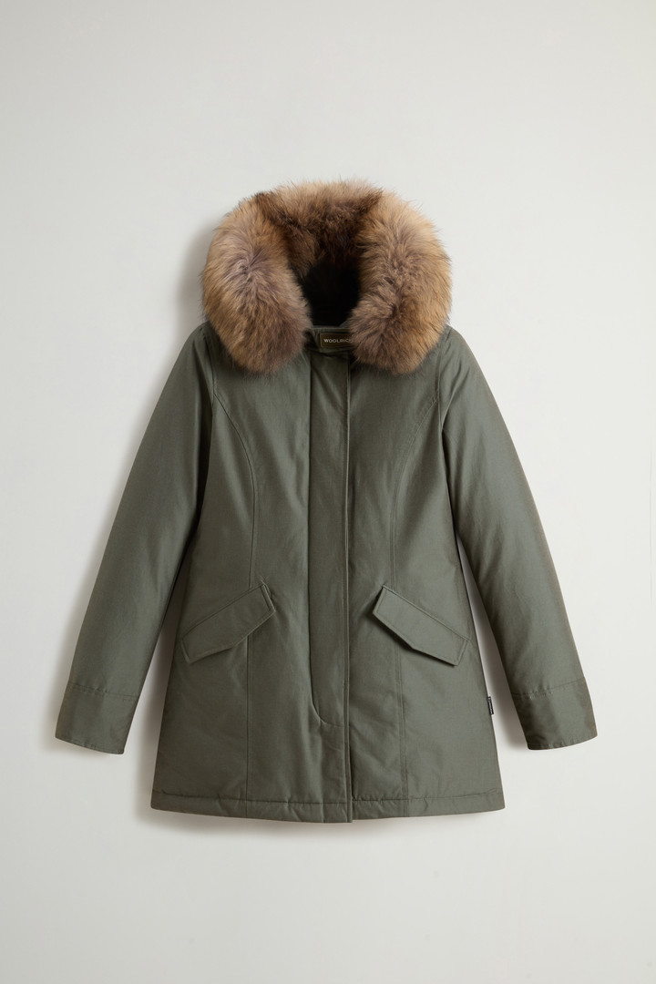 Women's Arctic Parka in Urban Touch with Detachable Fur green