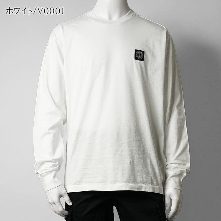ストーンアイランド STONE ISLAND メンズ 長袖Tシャツ ブラック