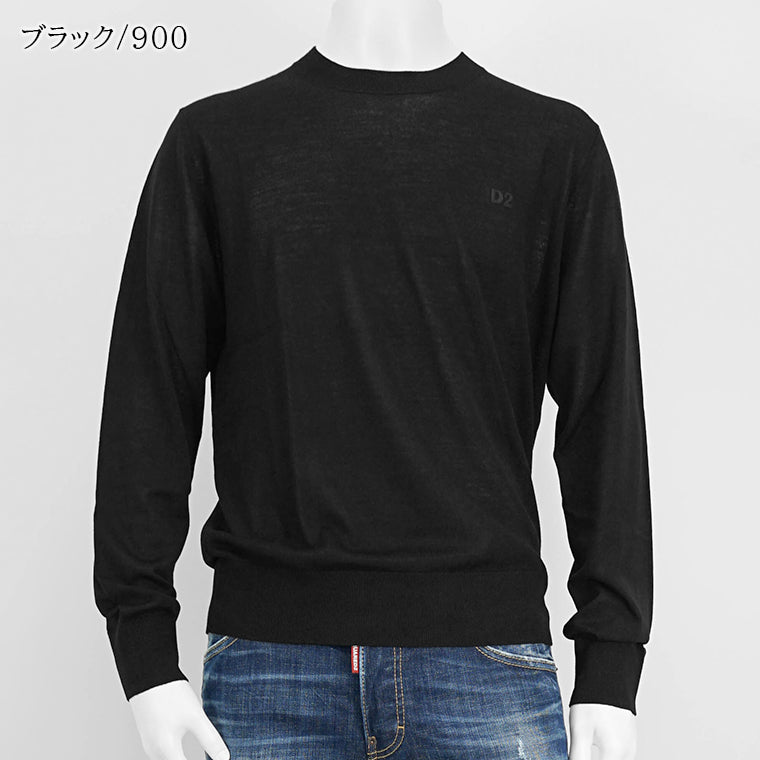 ディースクエアード DSQUARED2 メンズ ニット キャメル ブラック