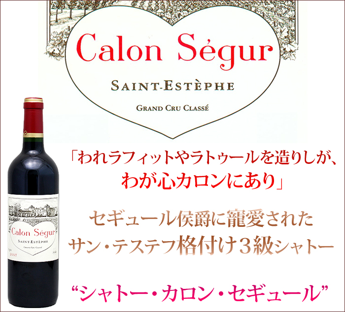 シャトー・カロン・セギュール 2001年 フランス ボルドー 赤ワイン