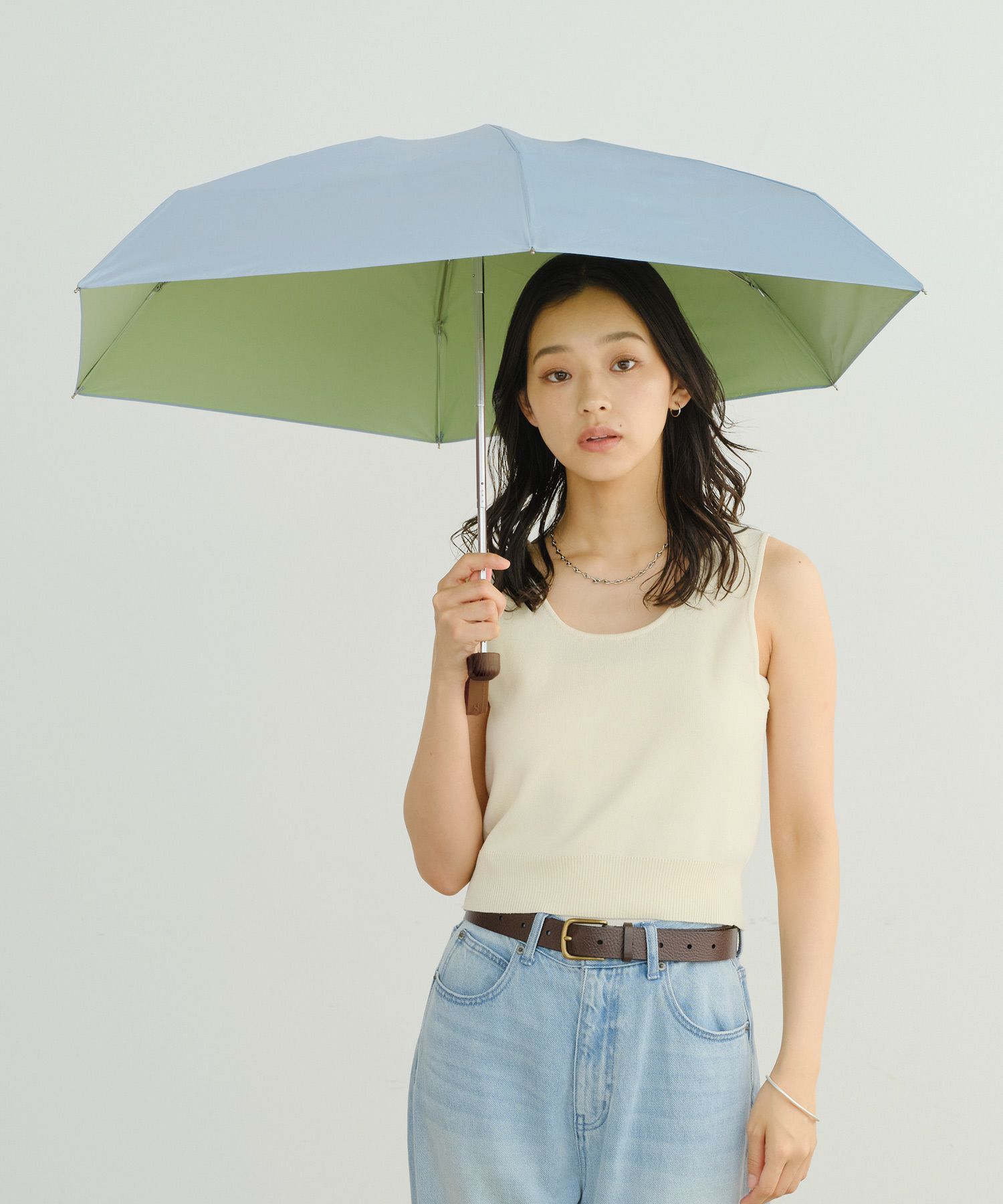 遮光インサイドカラータイニー Wpc. ギフト対象 日傘 折りたたみ tiny