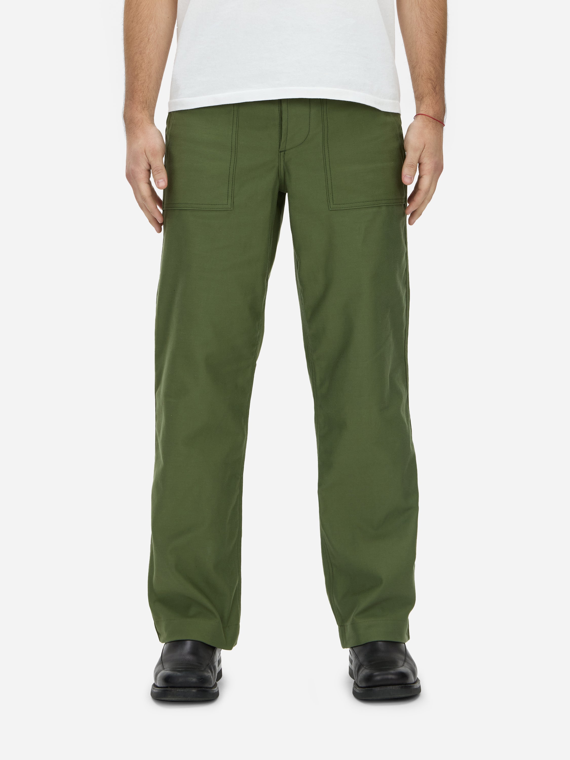 Fatigue Pants ~ Olive Back Satin – 3sixteen