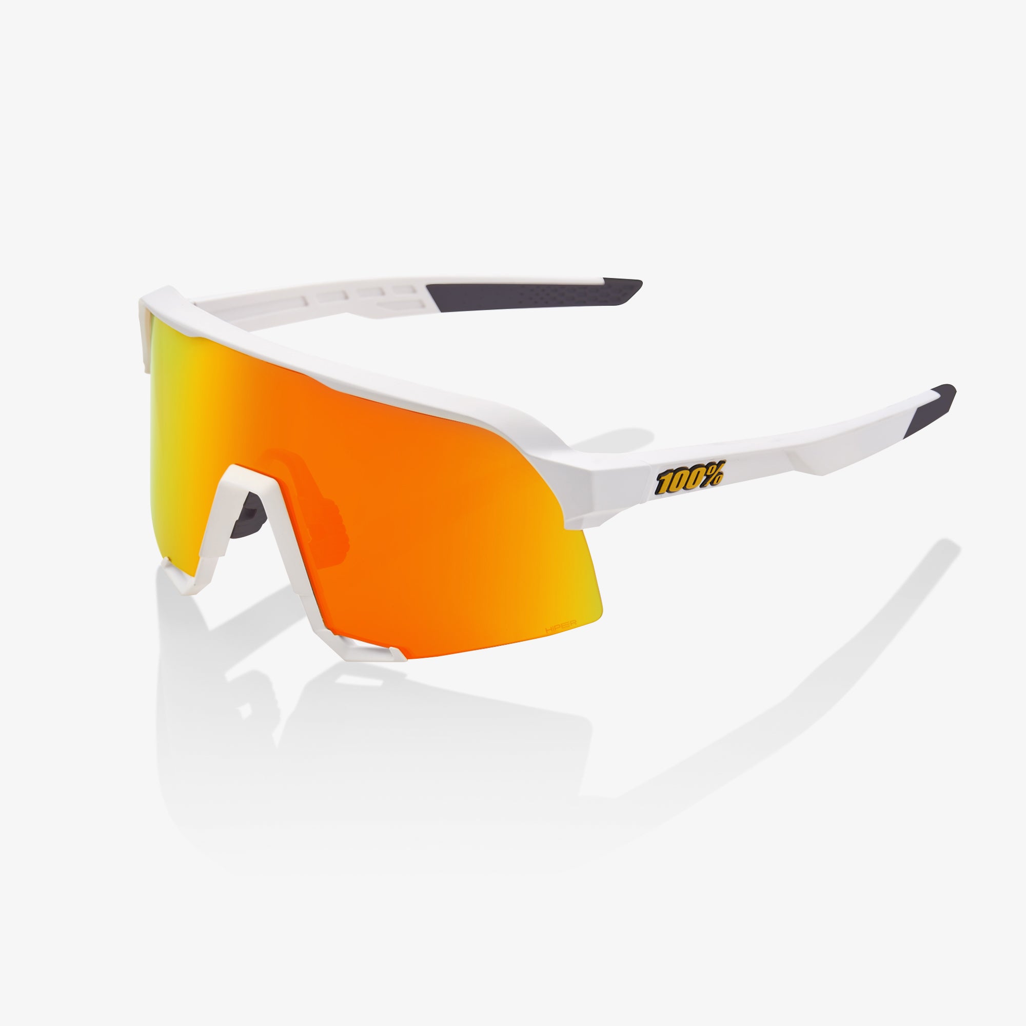 S3 - Matte White - HiPER® Blue Multilayer Mirror Lens – 100%