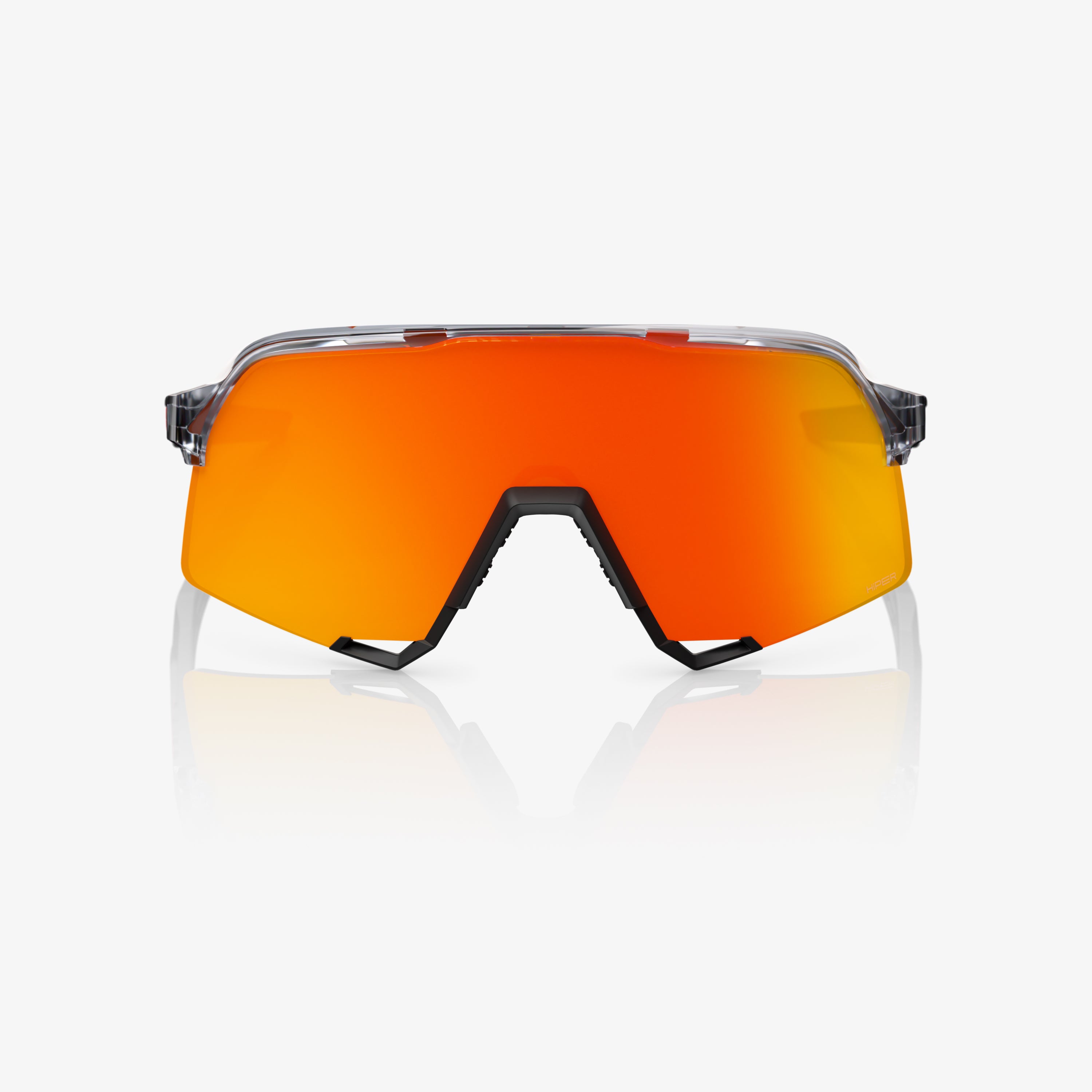 S3 Polished Translucent Grey & Matte Black HiPER Red Mirror Lens