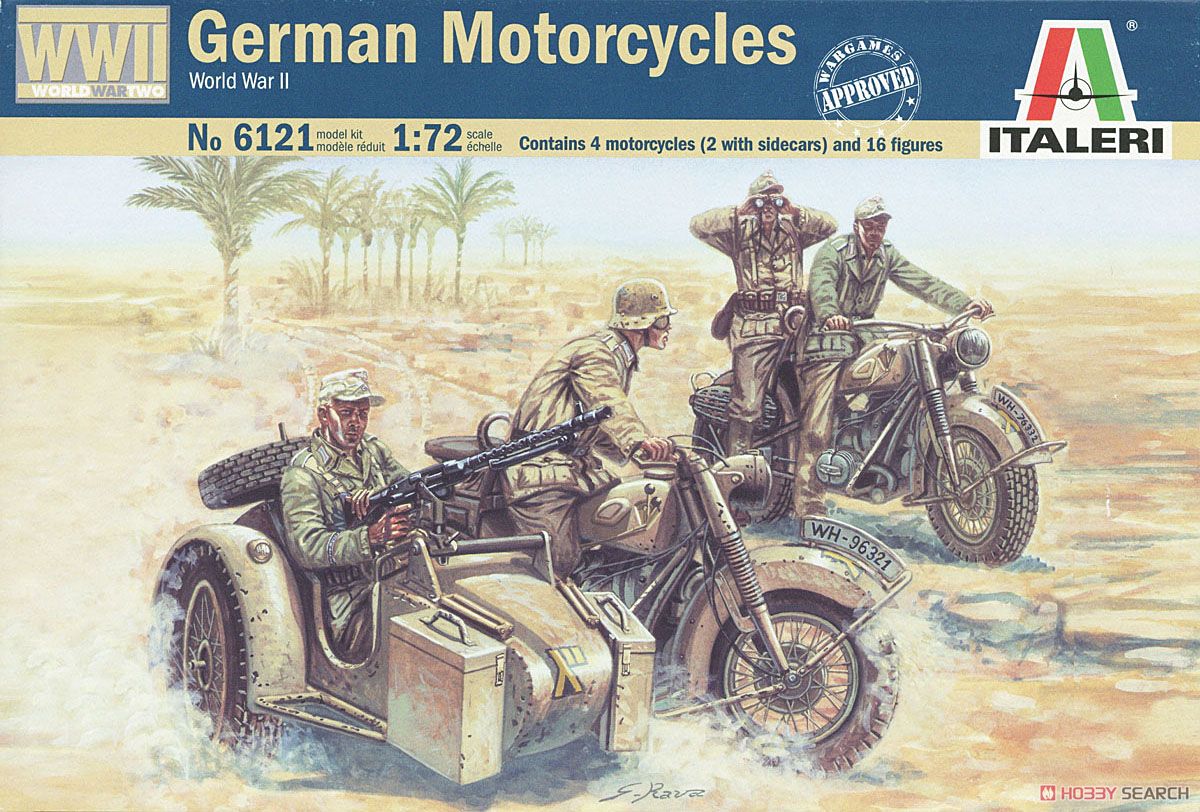 WW.II ドイツ軍 オートバイ部隊 (プラモデル) - ホビーサーチ