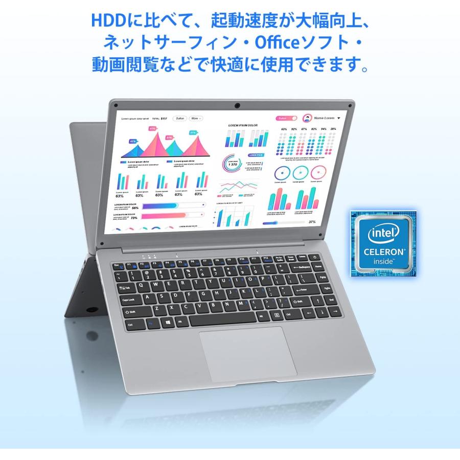 Windows11 ノートパソコン 14インチ メモリ12GB SSD256GB 1920X1080