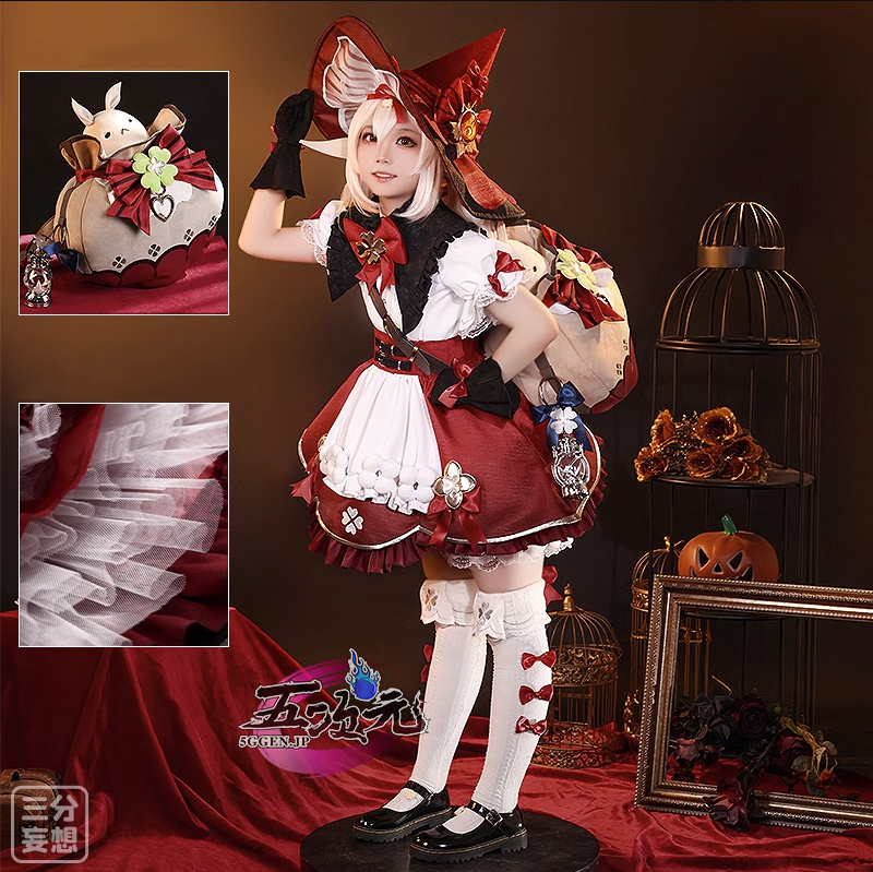 三分妄想 原神 コスプレ クレー 魔女 衣装 星燭に揺れる爛花 コスチューム