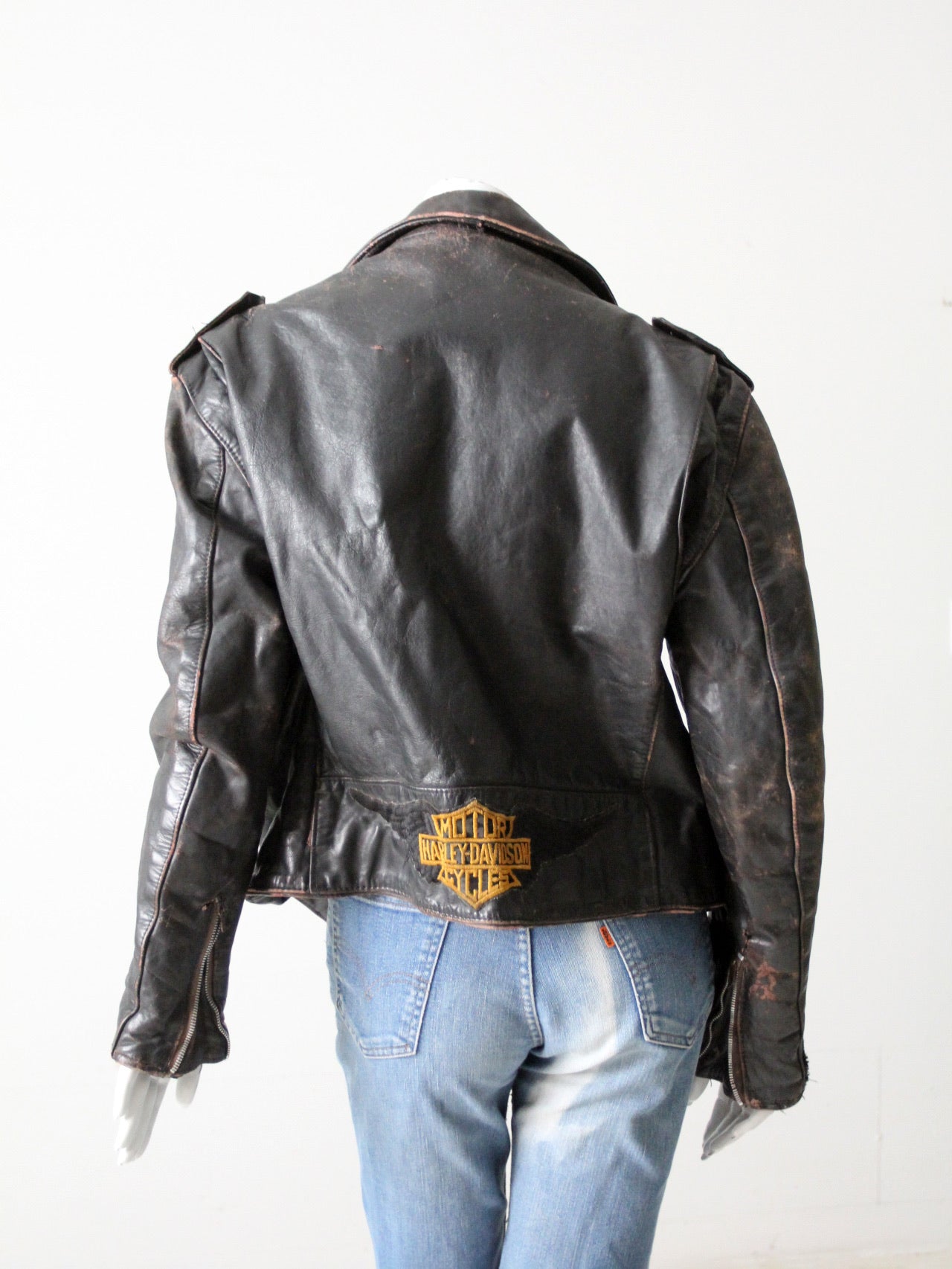 vintage Harley Davidson leather motorcycle jacket – 86 Vintage