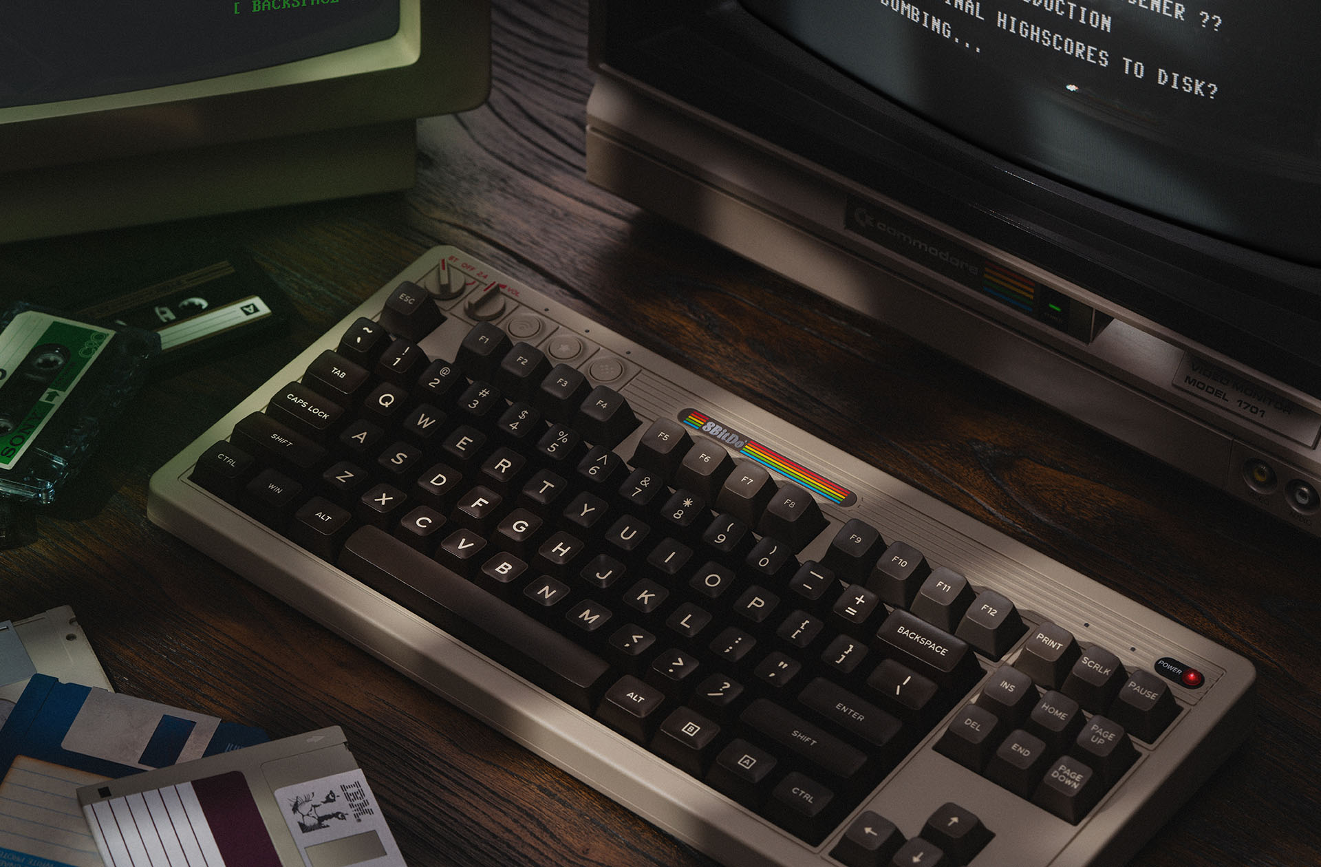 8BitDo Retro Mechanical Keyboard - C64 Edition | 8BitDo