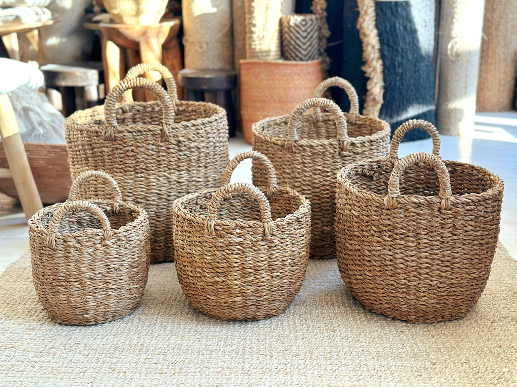 Handwoven Basket Round – CÔTE À COAST