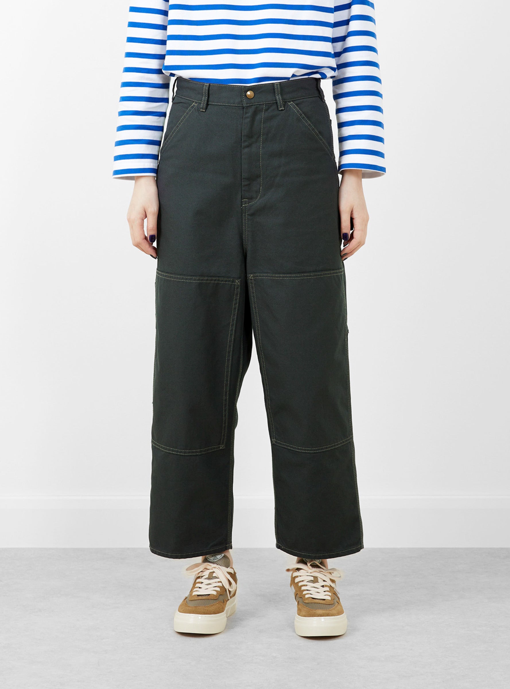 Double Knee Painter Pant Charcoal Grey by BEAMS BOY | Couverture