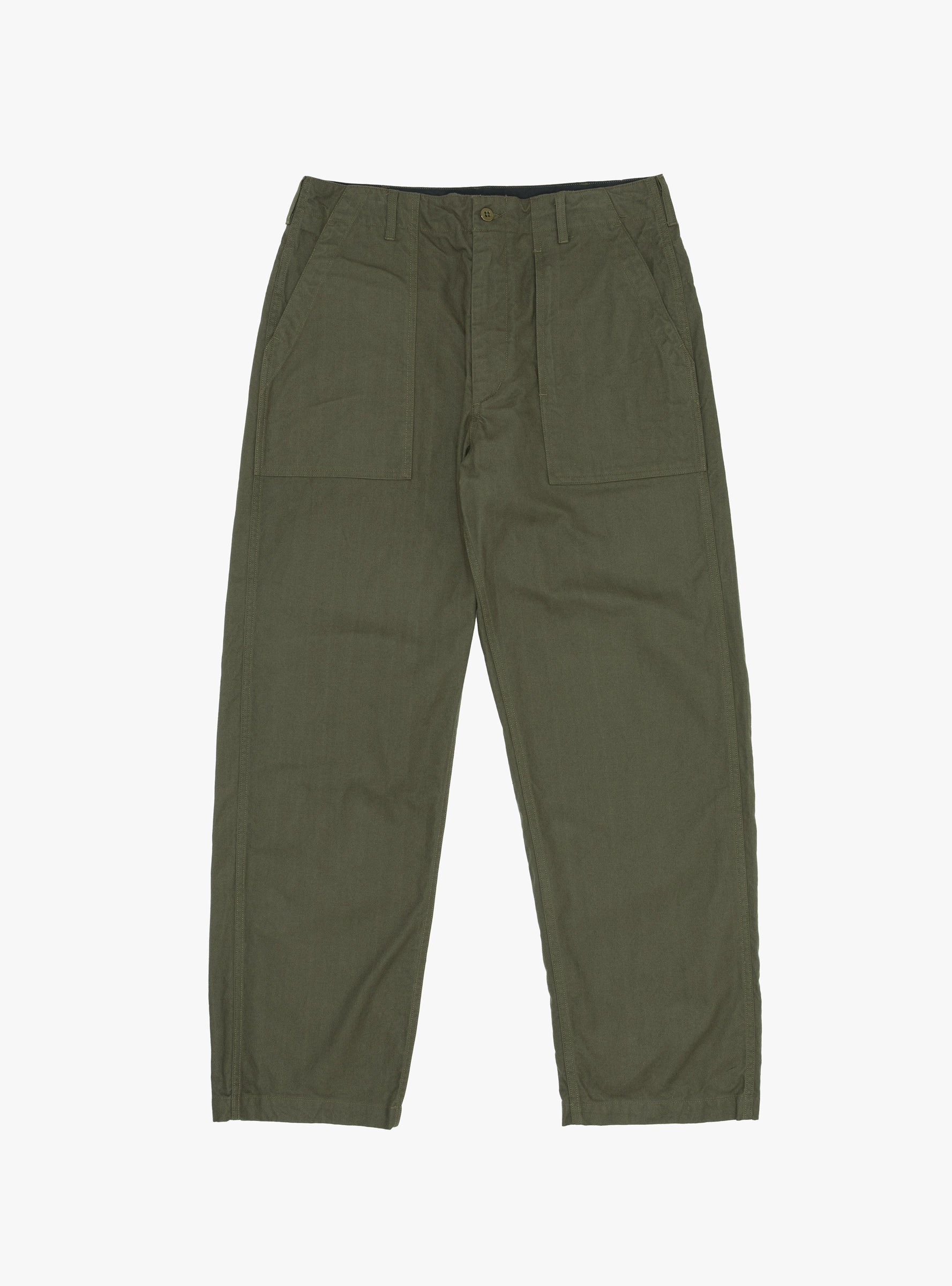 Brushed Herringbone Fatigue Pant Olive by Engineered Garments