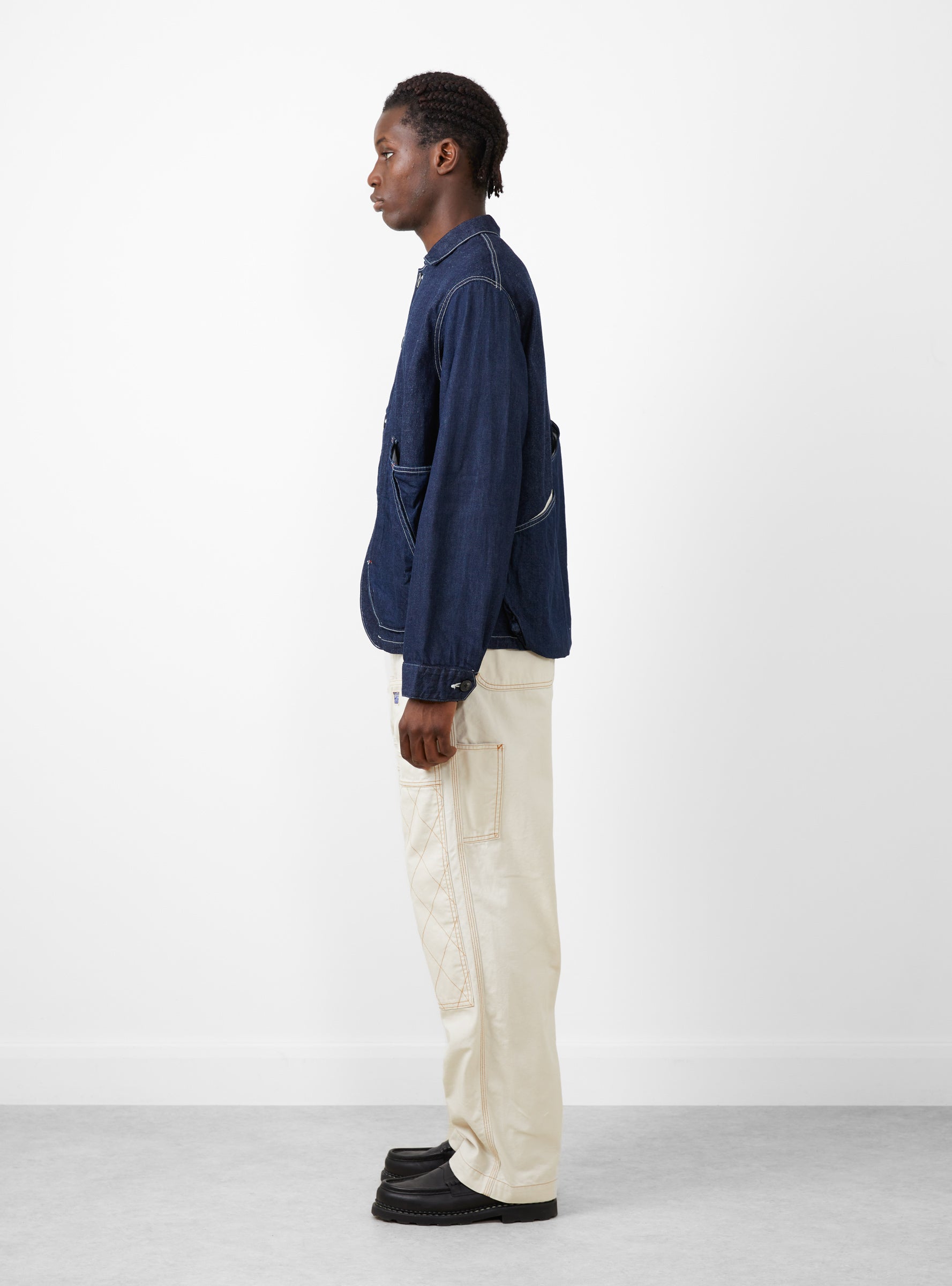 11.5oz x 8oz RINGOMAN Coverall Indigo by Kapital | Couverture