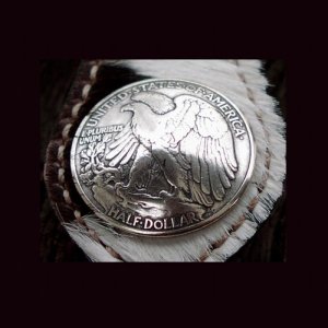 インディアンヘッドコンチョ/INDIAN HEAD CONCHO・31mm レザー・皮革