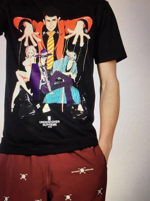 シュプリーム 半袖Tシャツ SUPREME X UNDERCOVER Lupin Tee ルパン三世