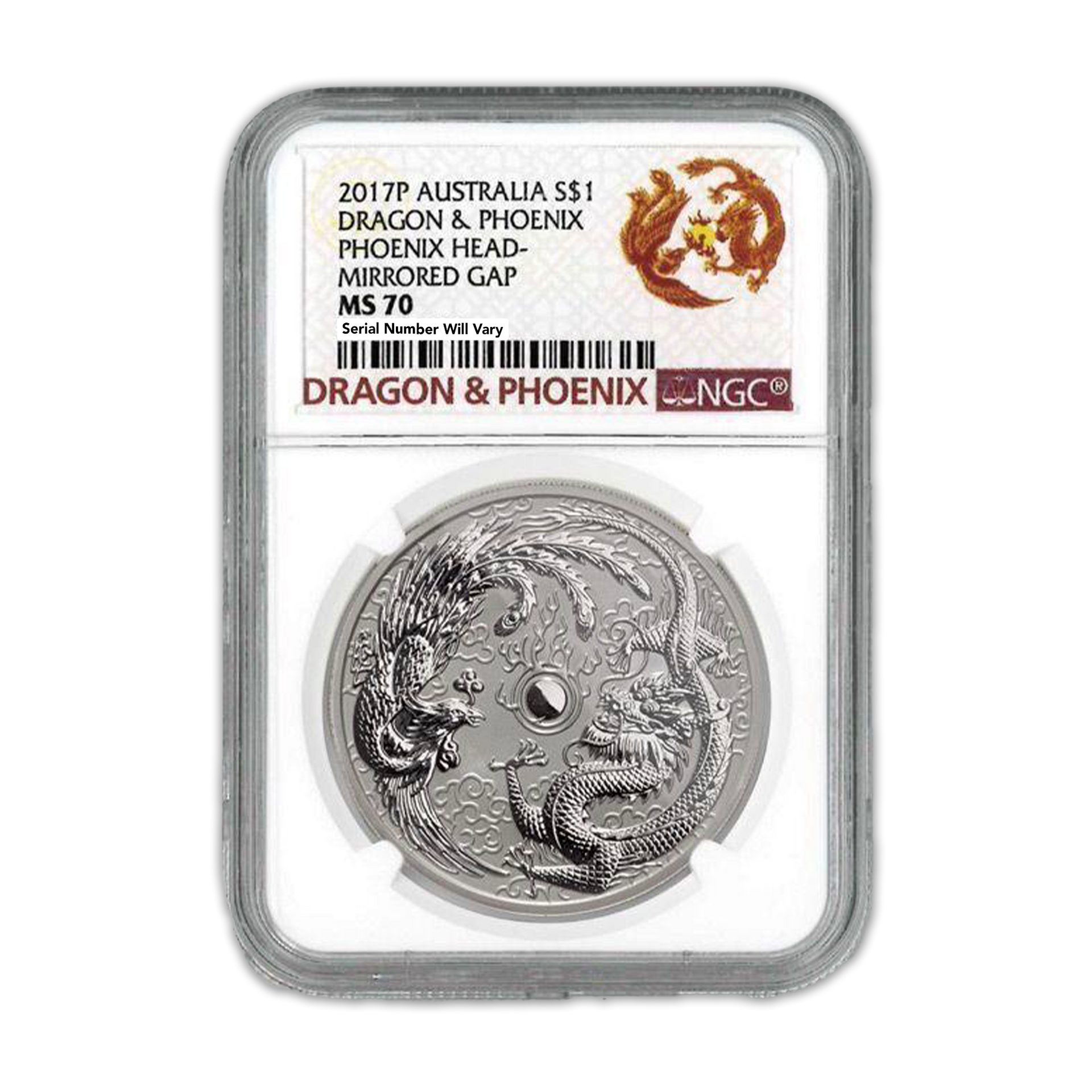 2017 Dragon & Phoenix Error 1 Oz Silver - Perth Mint - Business