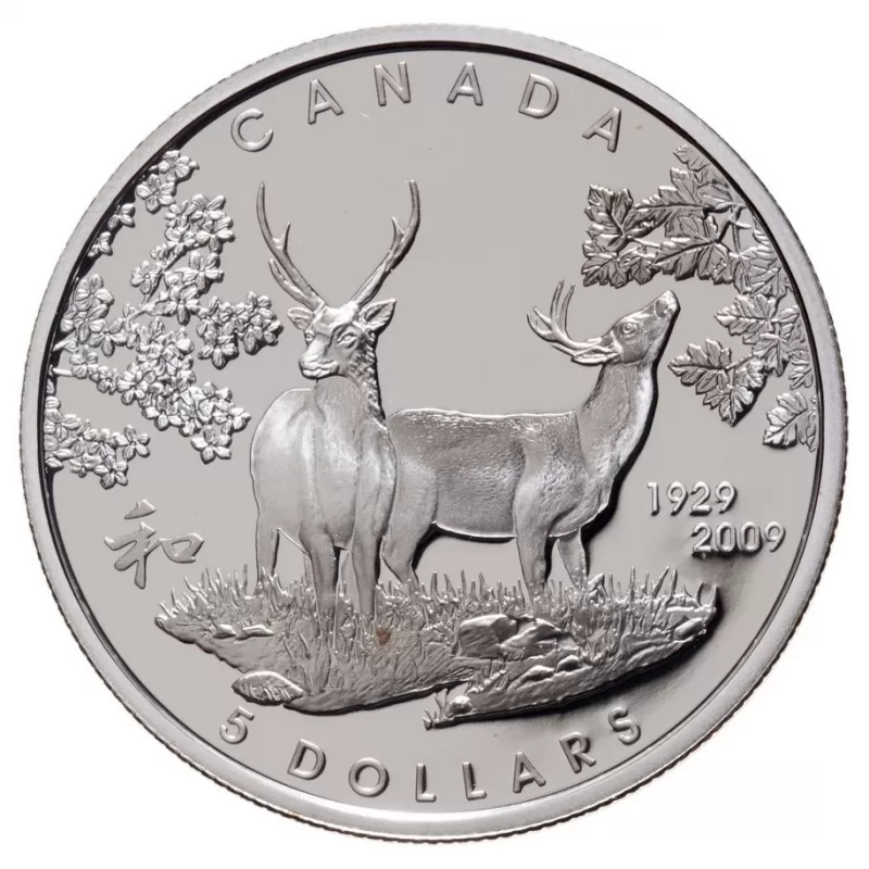 2009 (1929-) Canadian $5 80th Anniversary of Canada in Japan