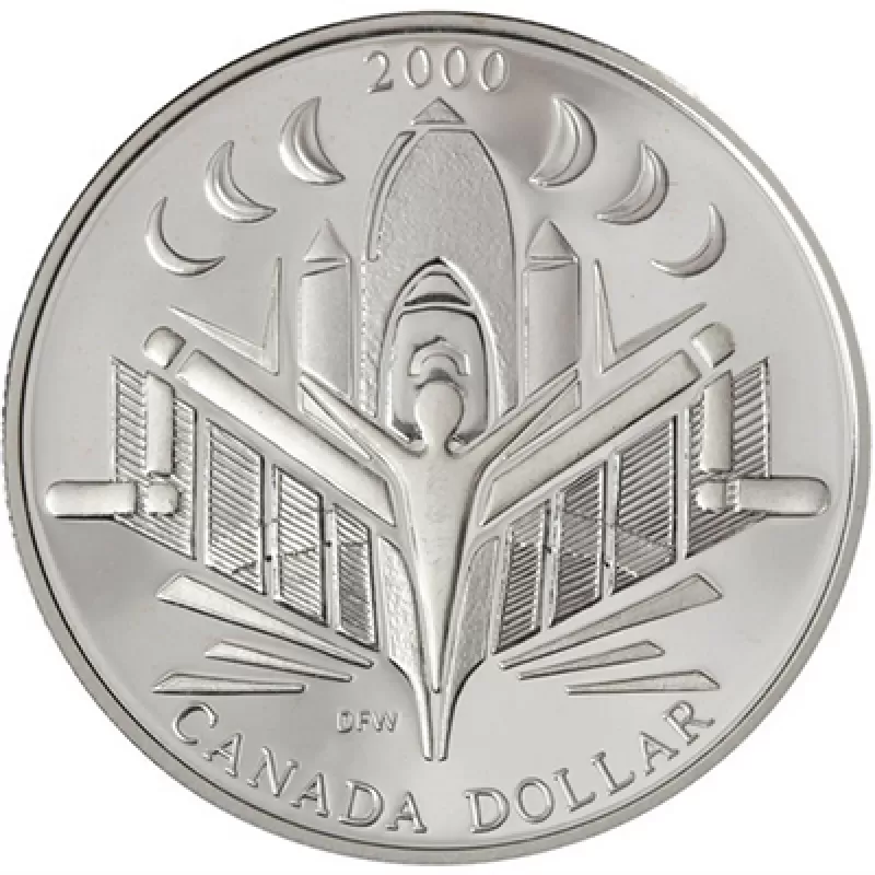 2000 Canadian 8-Coin Proof Double Dollar Set ft $1 Voyage of
