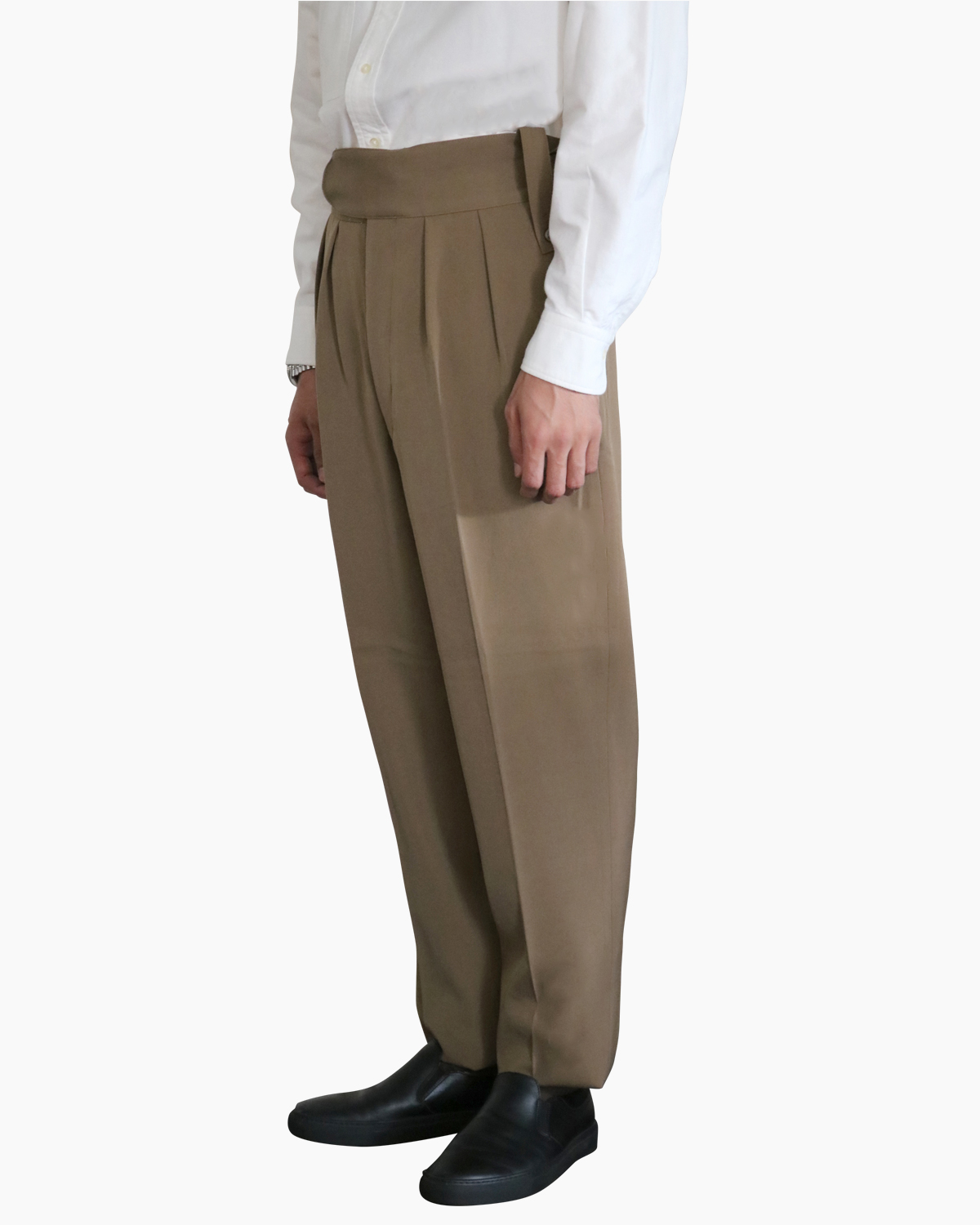 NEAT｜Wool High Density Gabardine｜BELTLESS - Camel｜PRODUCT