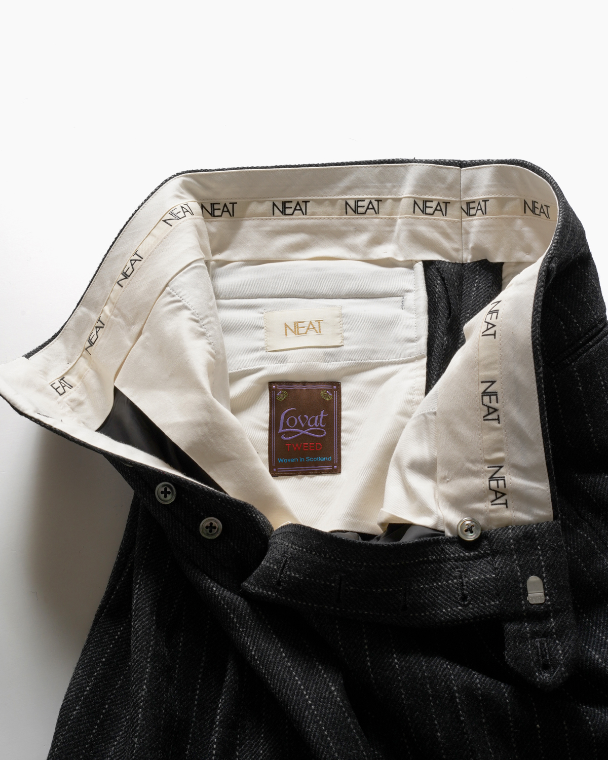 NEAT｜LOVAT TWEED CHALK STRIPE ｜STANDARD - CHARCOAL｜PRODUCT