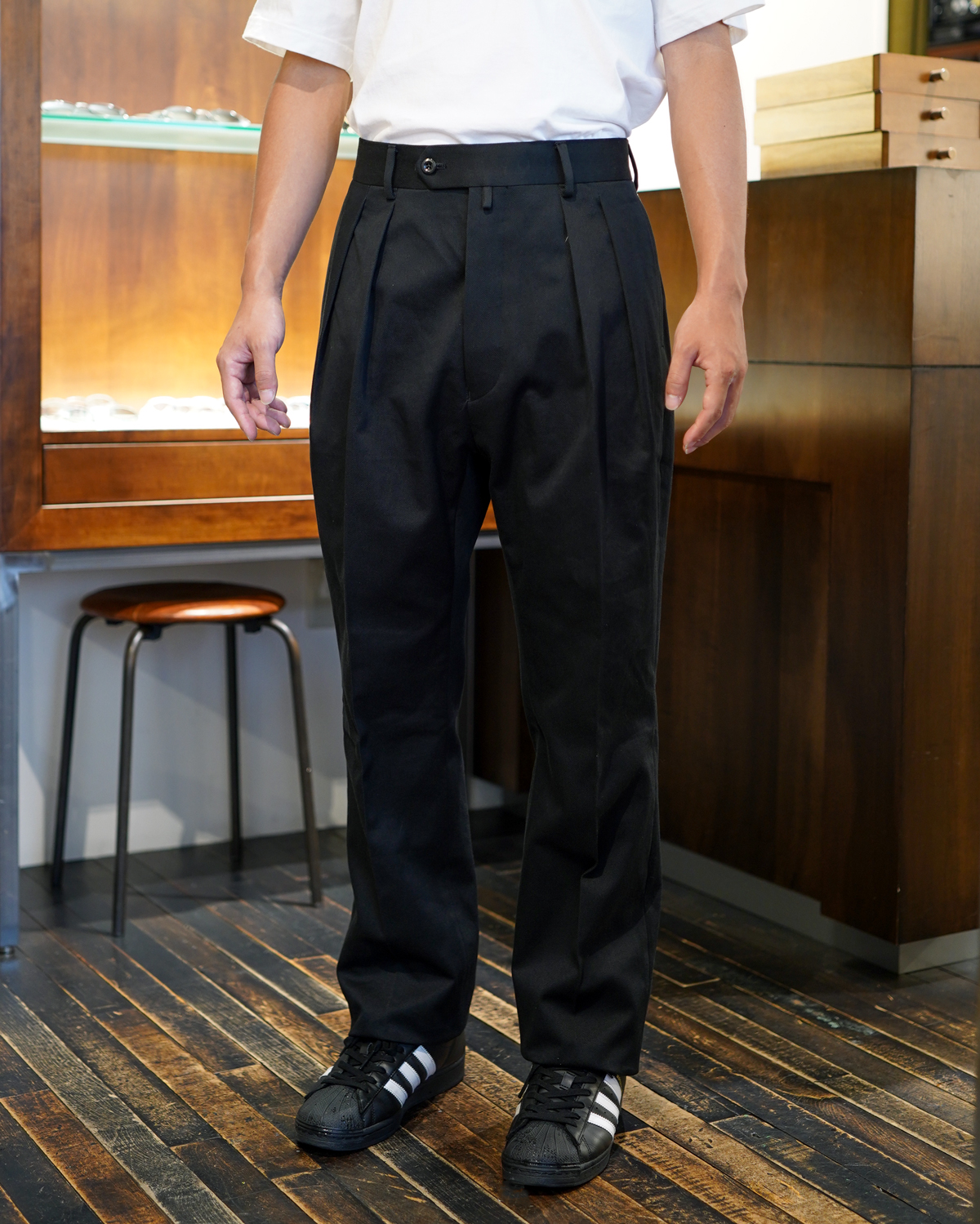 NEAT｜SUSTAINABLE DRILL TWILL COTTON｜STANDARD TYPE Ⅰ - Black