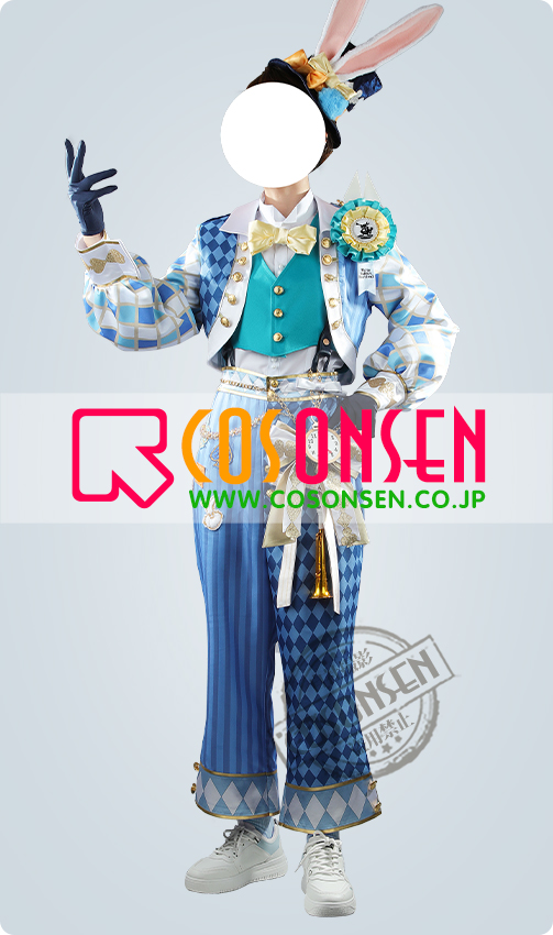 ツイステ風 薔薇の王国のホワイトラビットフェス デュース コスプレ