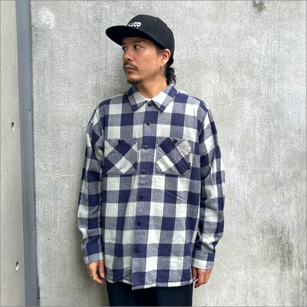 ブルコ bluco ブルコ ヘビー ネルシャツ M 未使用 BLUCO WORK GARMENT