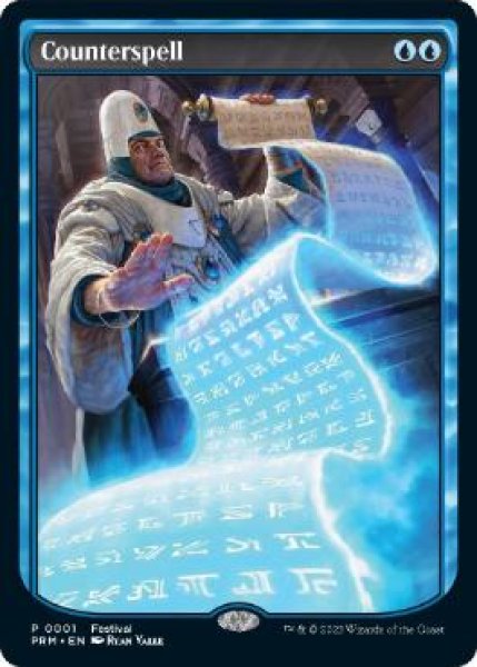 FOIL)(0001)(フルアート)対抗呪文/Counterspell《英語》【PRM】