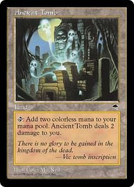 古の墳墓 日本語 MTG 古の墳墓/Ancient Tomb TMP 日本語版