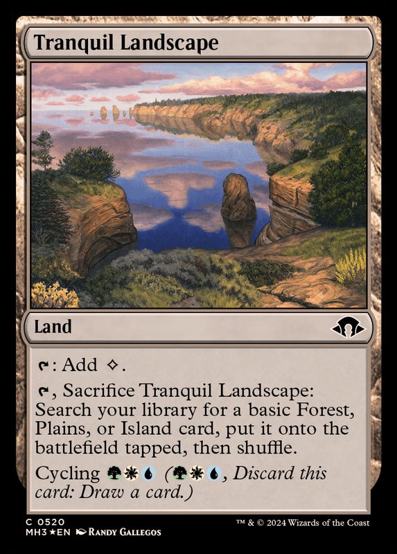 リップルFOIL)安息地帯/Tranquil Landscape《英語》【MH3】