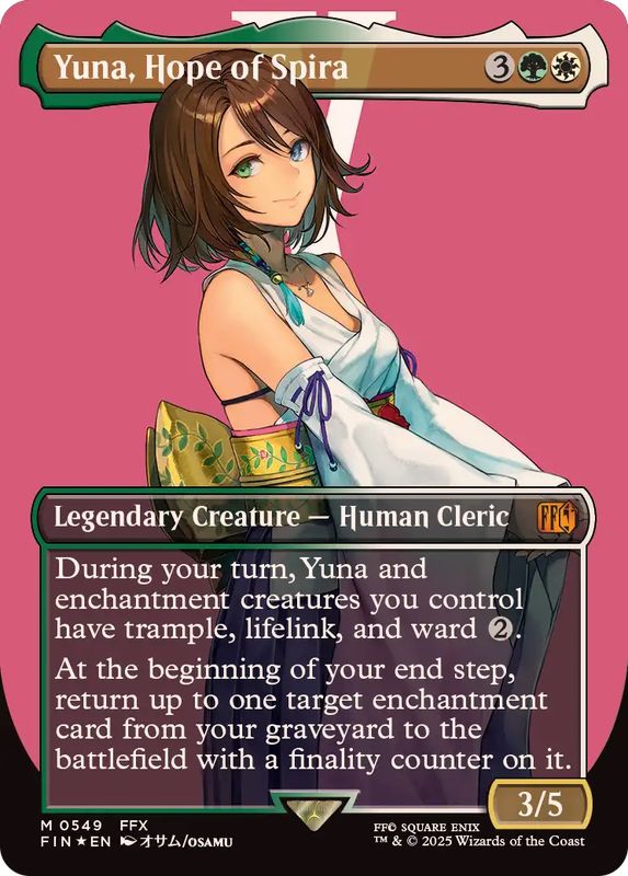 MTG スピラの希望、ユウナ Yuna, Hope of Spira FOIL チョコボトラック