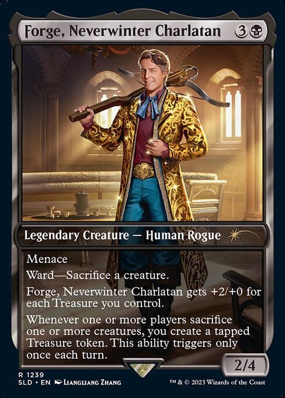 FOIL)(1239)Forge, Neverwinter Charlatan《英語》【SLD】