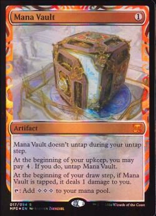 EX+](全面光沢FOIL)魔力の櫃/Mana Vault《英語》【MPS】