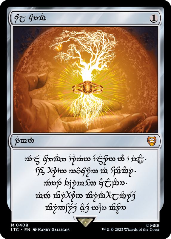 EX+](ダブルレインボウFOIL)(Elven)太陽の指輪/Sol Ring《英語》【LTC】