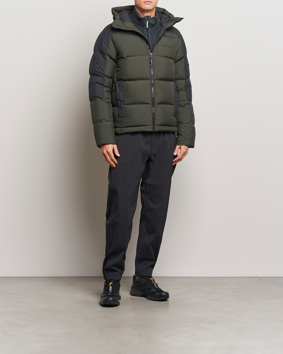 Peak Performance Down Puffer Hood Jacket Olive Extreme at