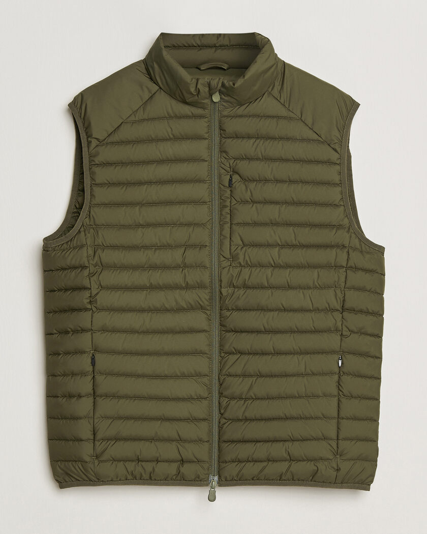 Morris Teddy Quilted Vest Olive at CareOfCarl.com