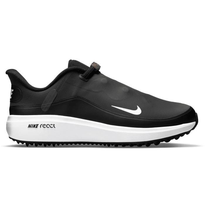 Nike Women's React Ace Tour Golf Shoes Black/Smoke/Metallic Dark