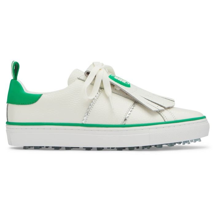G/FORE Women's Kiltie Disruptor Golf Shoes Snow/Clover - Carl's