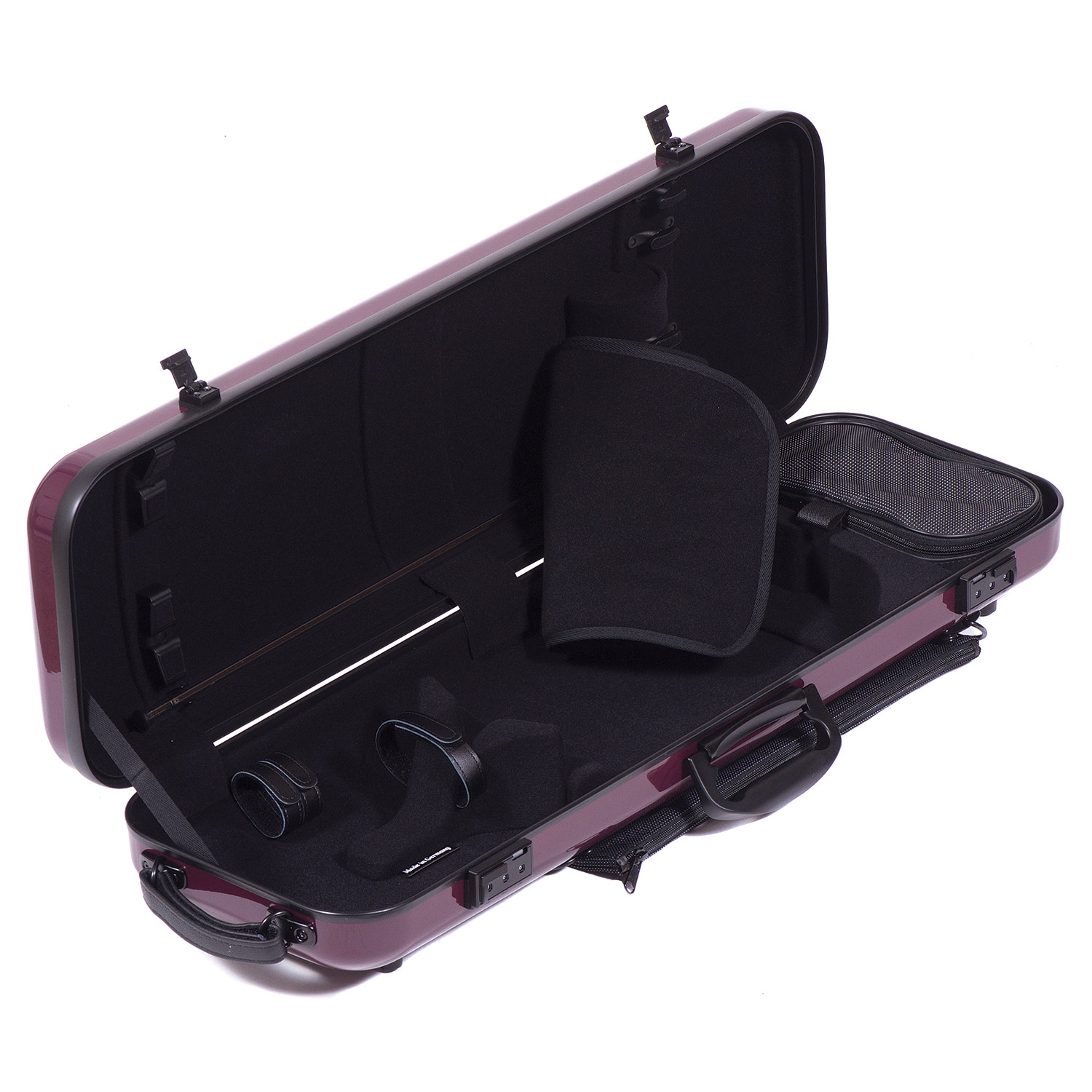 Gewa Air 2.1 Oblong Purple Violin Case with subway handle, Black