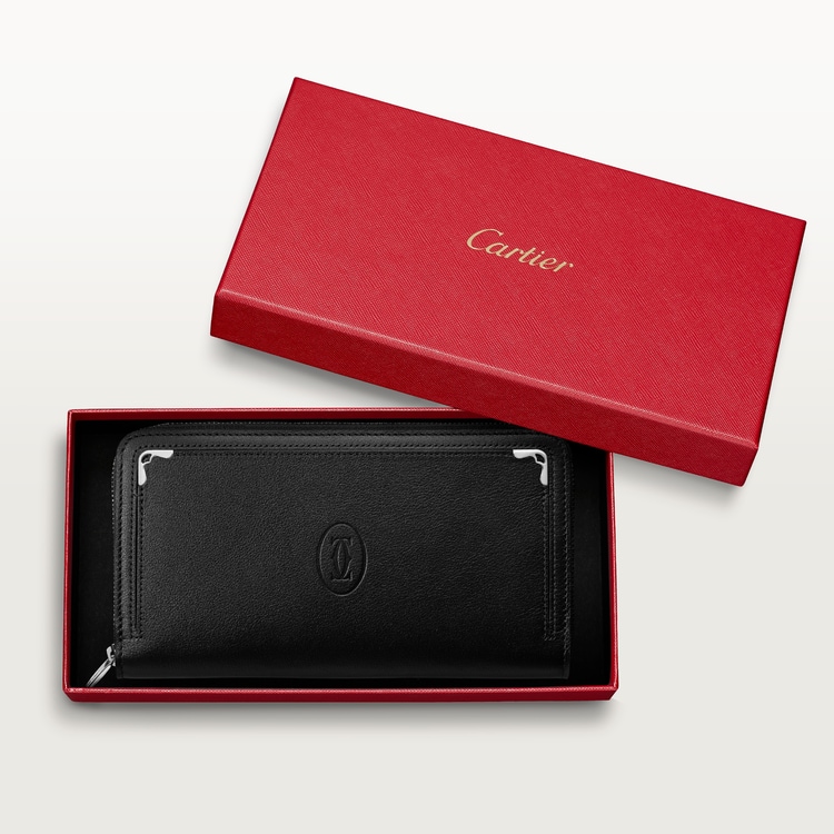 CRL3001489 - Zipped International Wallet, Must de Cartier - Black