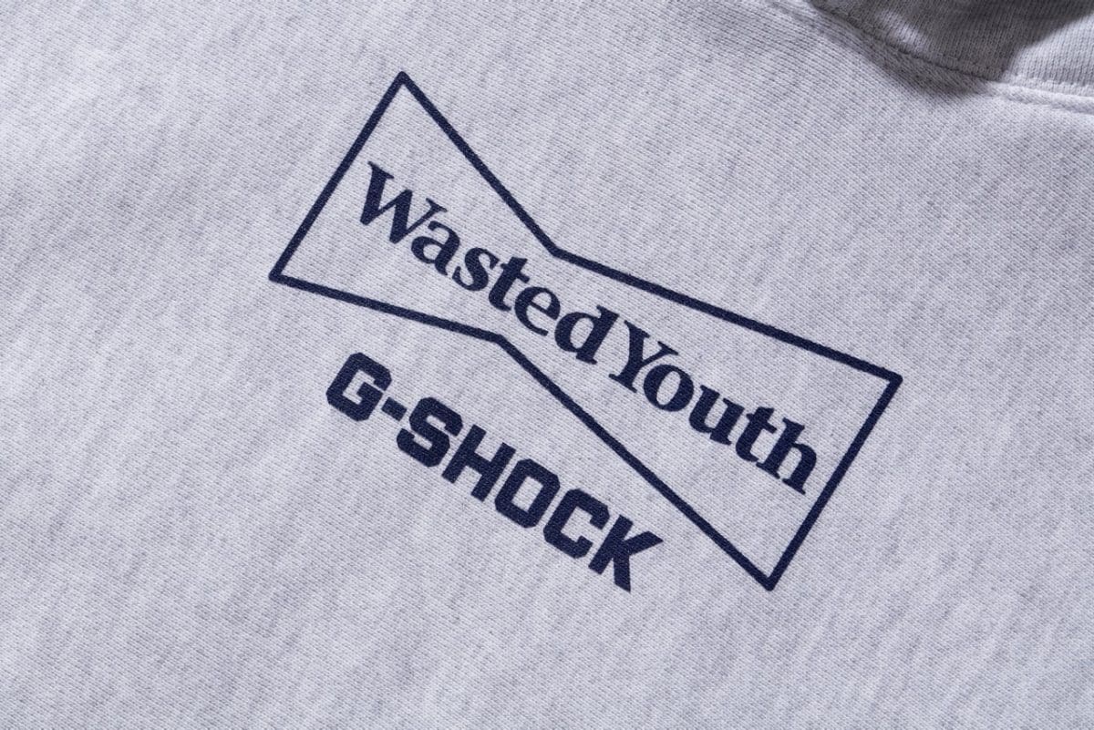 Wasted Youth x G-SHOCK コラボレーション フーディ GRAY Mサイズ | CASIO